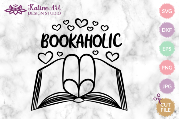 Bookaholic Svg: A Charming Design for Book Lovers