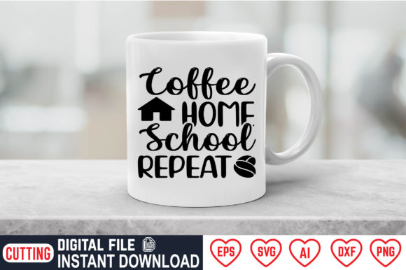 Coffee Home School Repeat: A Versatile Embroidery Design