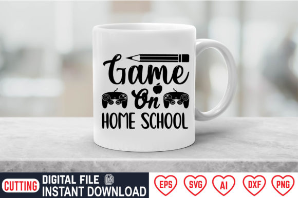 Game on Home School: A Versatile Embroidery Design