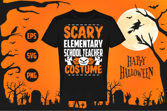 Halloween - Elementary School Teacher Embroidery