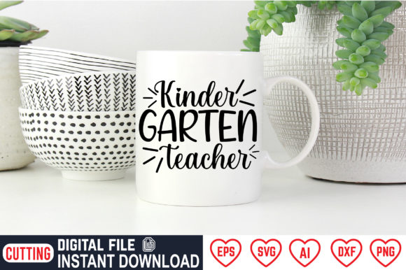 Kindergarten Teacher: A Whimsical Embroidery Design