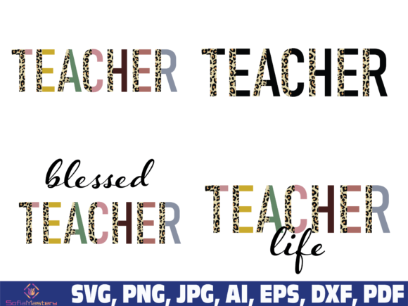 Leopard and Boho Teacher: A Stylish Embroidery Design