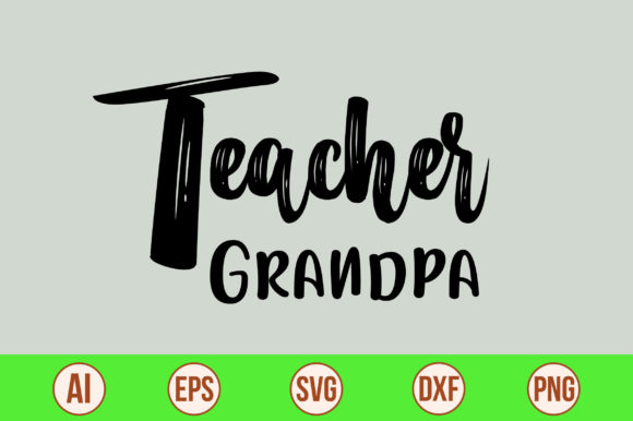 Teacher Grandpa: A Charming Embroidery Design